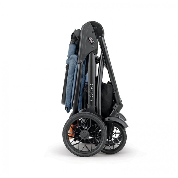 Encontraproduto.com.br - Carrinho de Bebê com Dobra Rápida para Até 22 KG, Chicco Corso, Preto