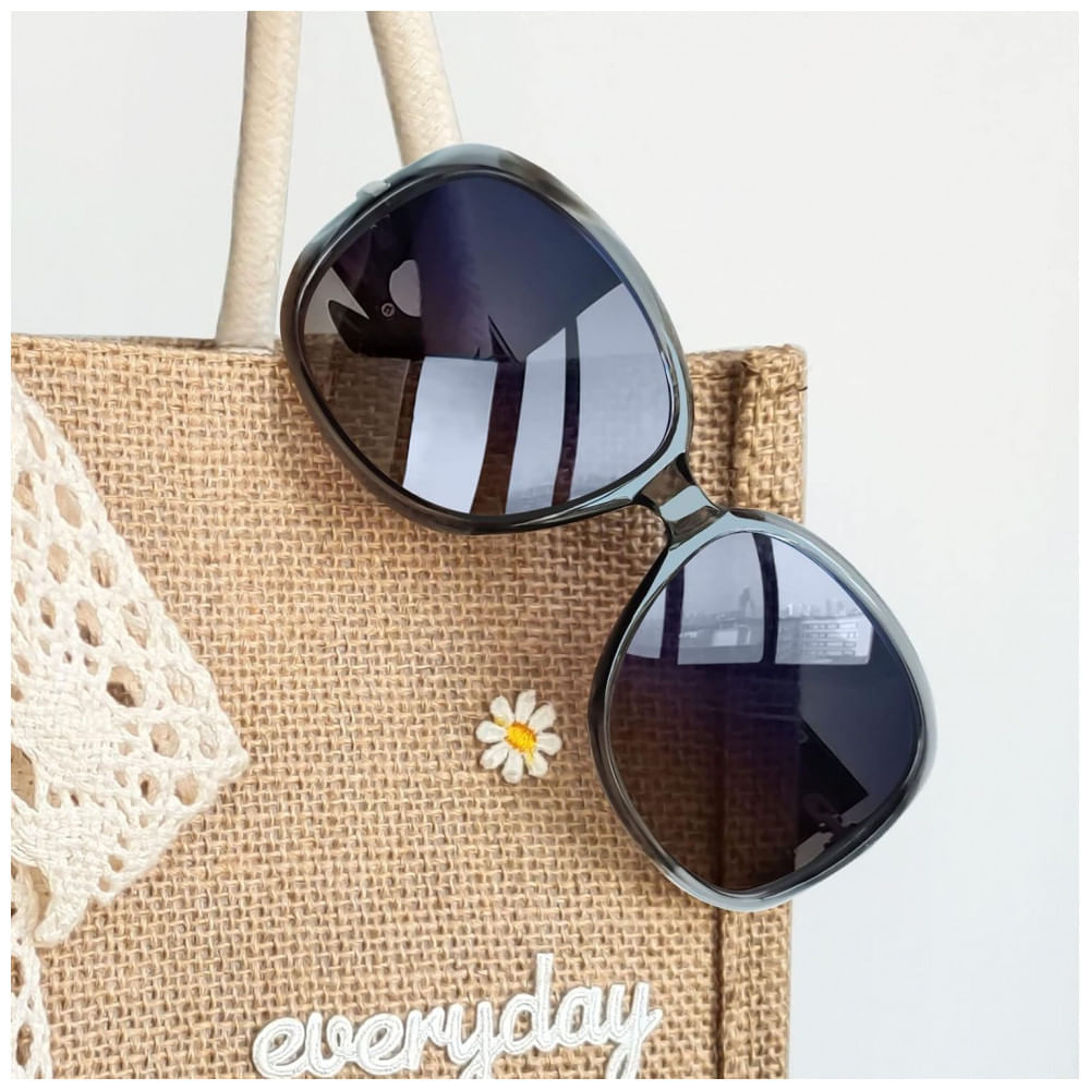 Encontraproduto.com.br - Óculos de Sol Feminino com Proteção UV, Joopin A20, Cinza, Azul e Rosa Gradiente