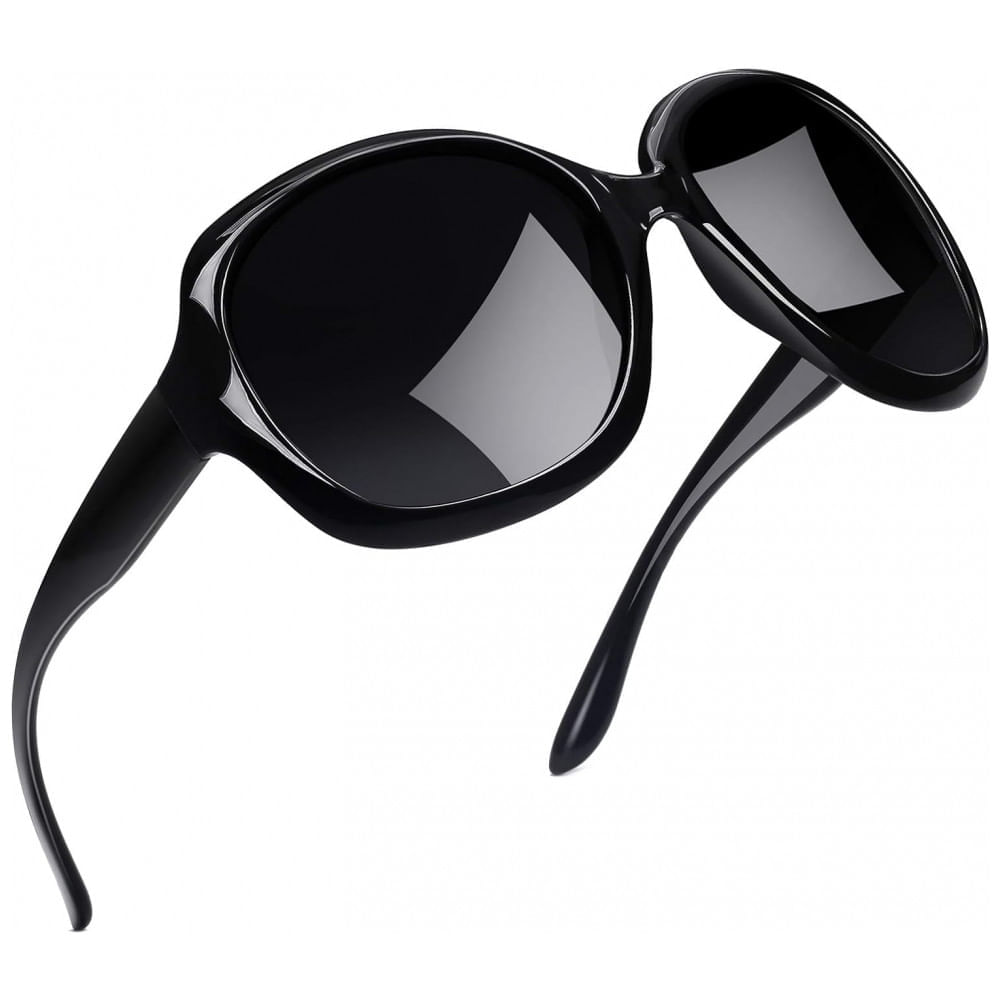 Óculos de Sol Feminino com Proteção UV, Joopin B01, Preto