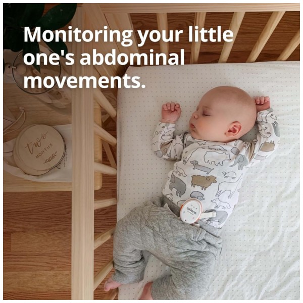 Encontraproduto.com.br - Monitor de Movimento Abdominal do Bebê, Sono e com Tecnologia de Despertar, Levana Oma, Laranja