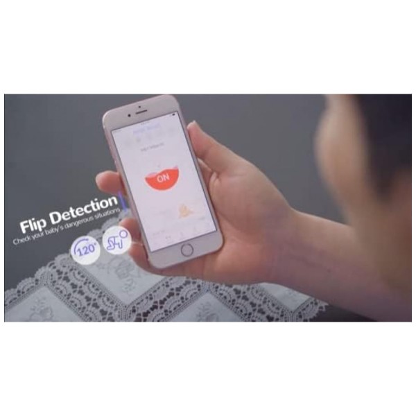 Encontraproduto.com.br - Sensor de Monitoramento do Bebê para Respiração, Fralda e Capotamento, AKOi, Branco