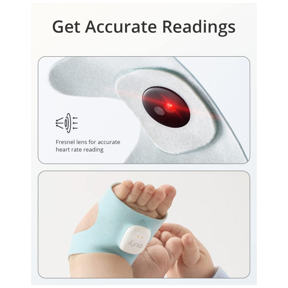 Encontraproduto.com.br - Monitor Inteligente para Bebês com Sensor de Sono, Frequência Cardíaca por 24h, 0 a 18 Meses, Eufy Security