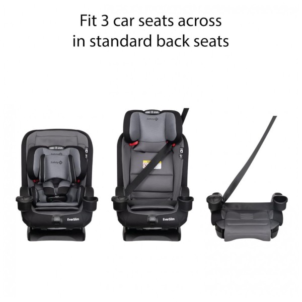 Encontraproduto.com.br - Cadeira de Bebê para Carro Conversível Tudo em Um com 4 Modos de Uso, 2 a 45 kg, Safety 1st Everslim DLX, Marrom