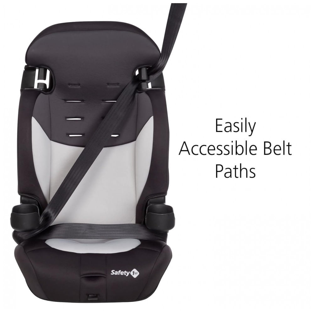 Encontraproduto.com.br - Assento Infantil com Apoio para Carro 2 em 1 com Cinto Reforçado, 13 a 54 kg, Safety 1st Grand, Preta