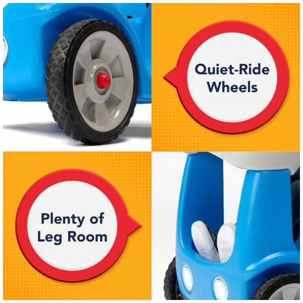Encontraproduto.com.br - Carrinho de Passeio Infantil com Cinto de Segurança para Crianças de 1 a 4 anos, Simplay3, Azul