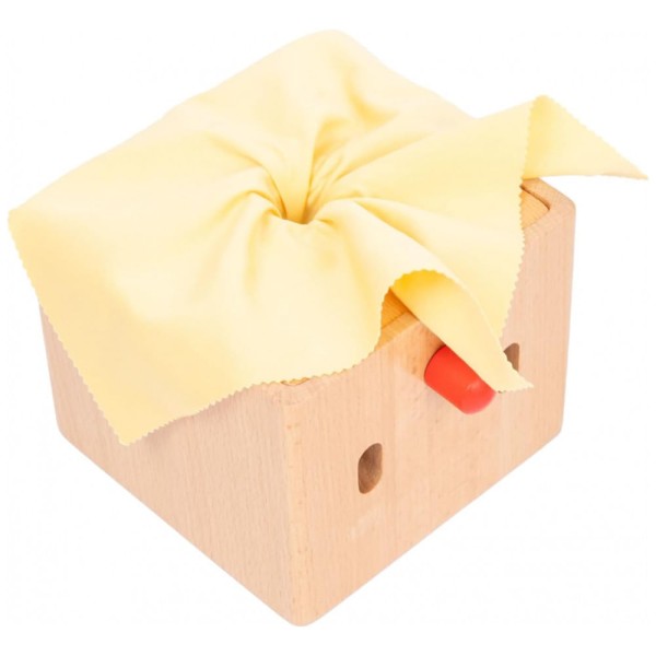 Encontraproduto.com.br - Brinquedo Montessori Caixa Sensorial com Tecido para Bebês d 6 a 12 Meses, Adena Montessori