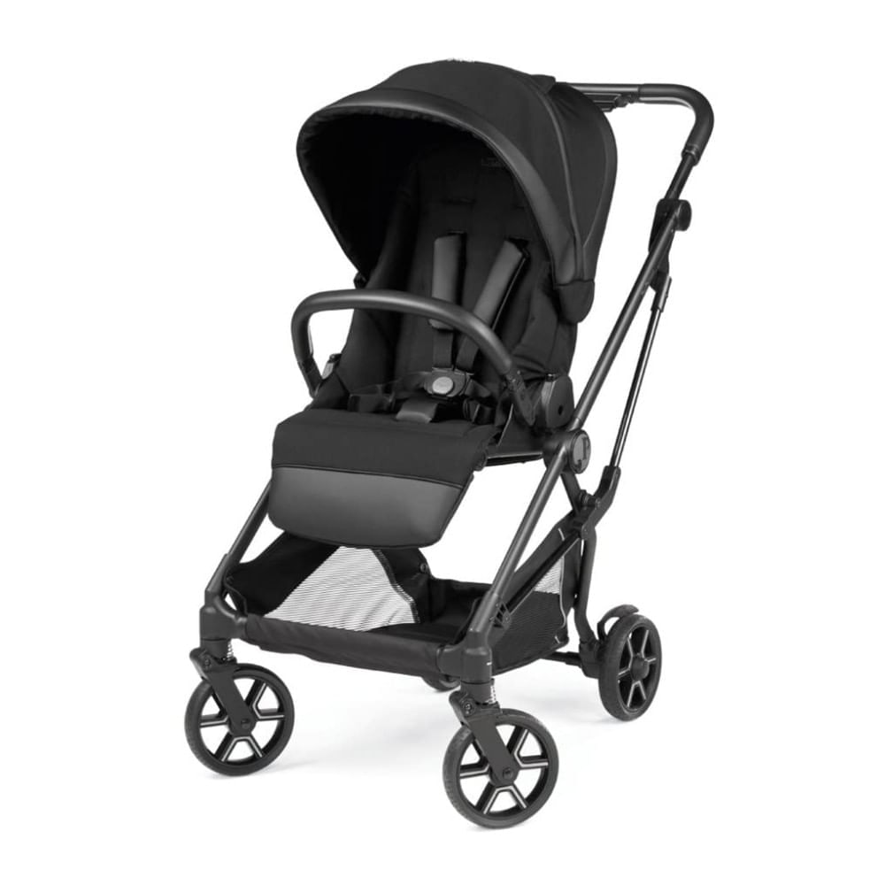 Encontraproduto.com.br - Carrinho de Bebê com Assento Grande, Confortável e Reclinável, Peg Perego Vivace, Preto