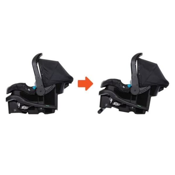 Encontraproduto.com.br - Carrinho de Bebê Travel System de 3 Rodas com Pneus para Todo o Terreno, Porta-Copos, Baby Trend Tango 3, Cinza