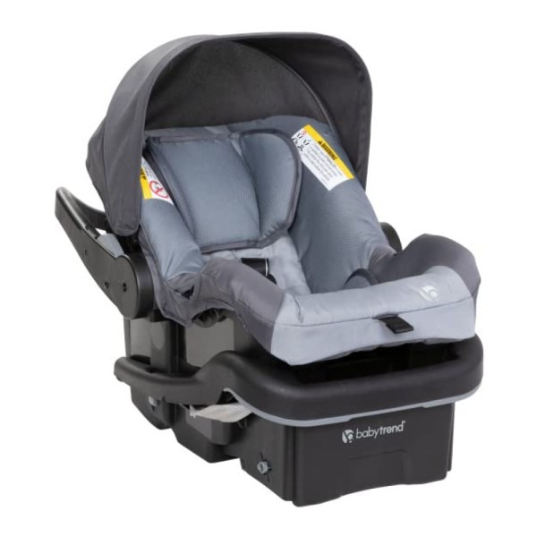 Encontraproduto.com.br - Carrinho de Bebê Travel System de 3 Rodas com Pneus para Todo o Terreno, Porta-Copos, Baby Trend Tango 3, Cinza