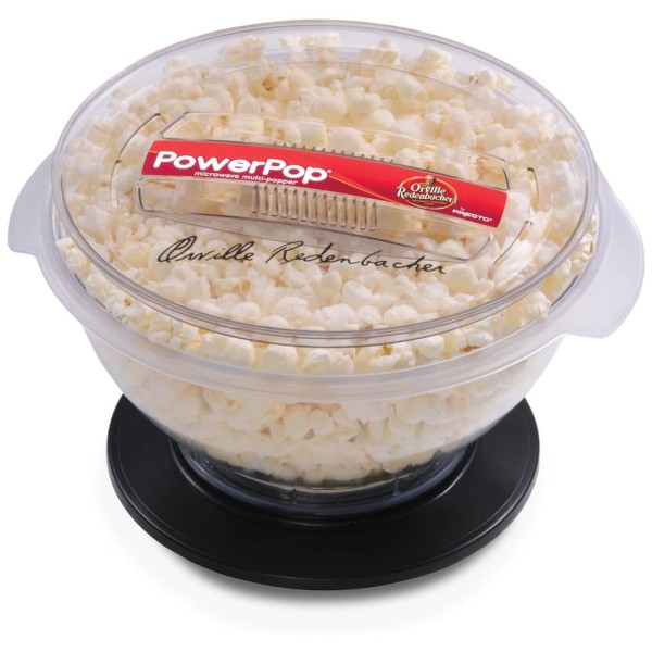 Encontraproduto.com.br - Pipoqueira de Microondas, Fácil de Usar e Limpar com Capacidade para 3L, Presto 04830, Preta