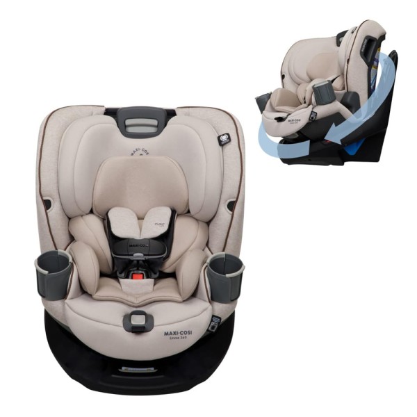 Encontraproduto.com.br - Cadeira de Bebe para Carro com Rotação de 360°, para Recém-Nascidos e Crianças de Até 10 Anos, Maxi-Cosi  Emme 360, Bege Deserto
