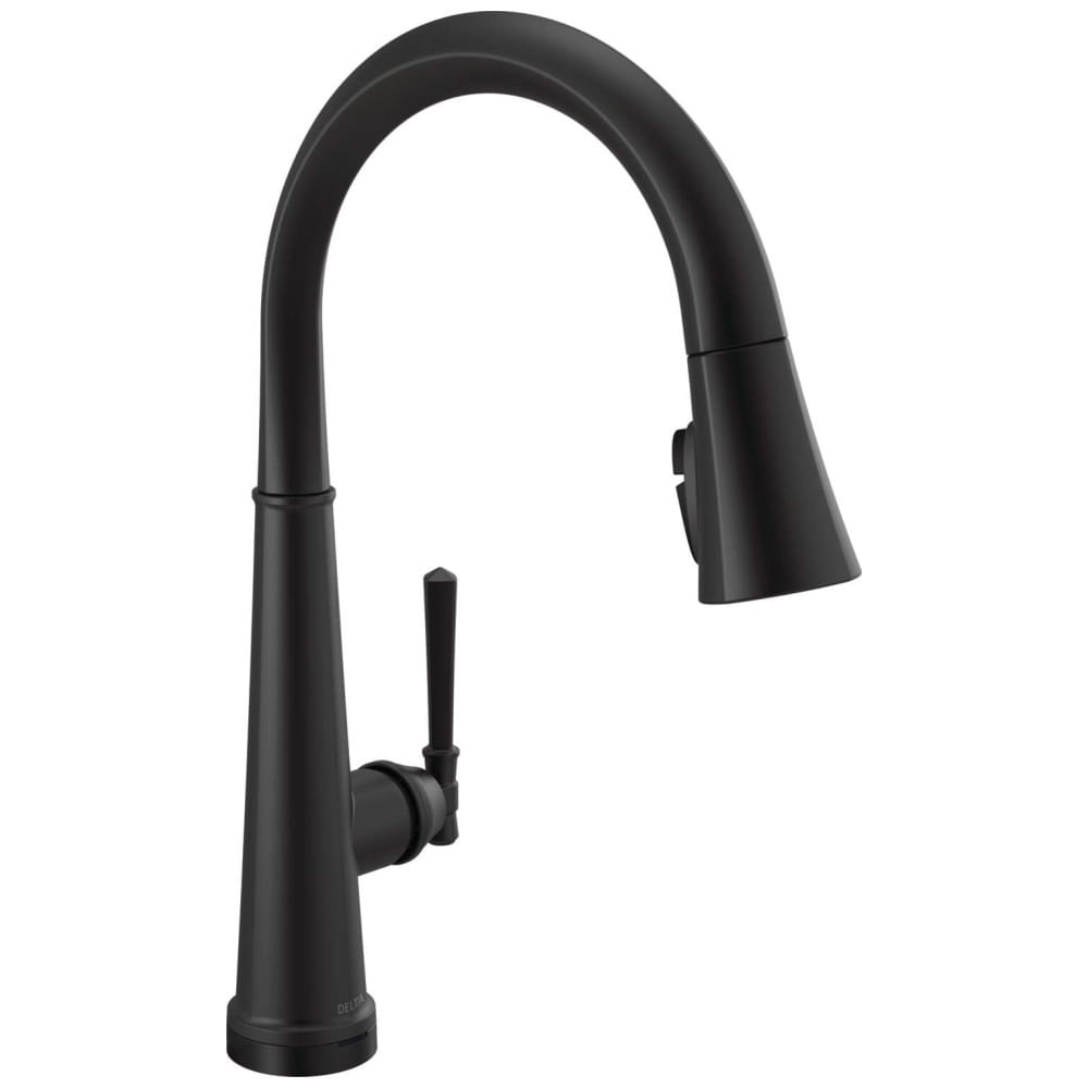 Encontraproduto.com.br - Torneira Cozinha com Tecnologia Tecnologia Touch2O e Pulverizador Pull Down, Delta Emmeline 9182T-BL-DST, Preto Fosco