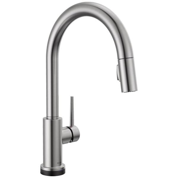 Torneira Cozinha com Tecnologia Touch2O e Pulverizador Pull Down, Ártico Inoxidável, Delta 9159T-AR-DST, Níquel Escovado