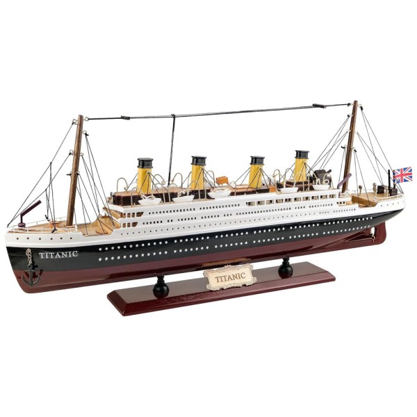 Encontraproduto.com.br - Barco Decorativo Titanic de Madeira, Escala 1:450 com Detalhes Complexos e Autênticos, HOME DECOR SAILINGSTORY