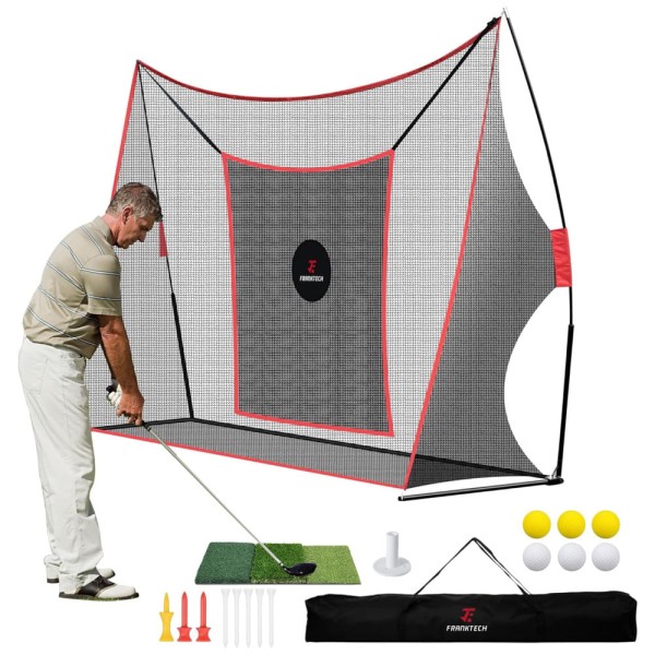 Encontraproduto.com.br - Rede de Treino para Golfe de 3m x 2,1m, Inlcui Alvo de Alto Impacto para Tacadas de Chipping e Bolsa de Transporte para Ambientes Internos e