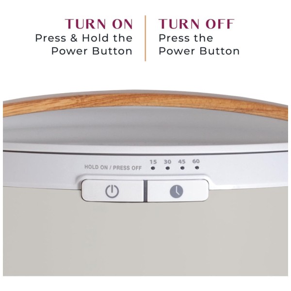 Encontraproduto.com.br - Aquecedor de Toalha Elétrico 20L com 4 Configurações de Temporizador e Desligamento Automático, 110V, Zadro, Cinza e Bambu