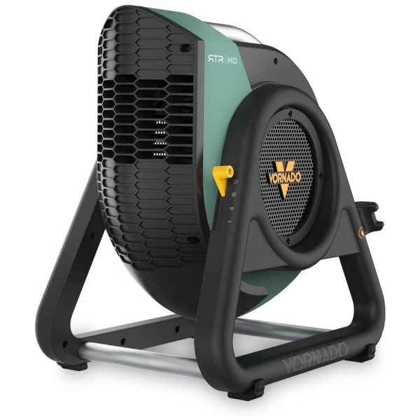 Ventilador e Circulador de Ar com 3 Velocidades, Inclinação Ajustável, IP54 à Prova de Poeira e Respingos, 110V, Vornado, Verde e Preto