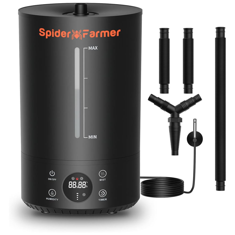 Umidificador Ultrassônico 3 em 1, 6L com Controle de Umidade Ajustável, Visor Digital, Desligamento Automático e Sonda de Temperatura, 110V 27W,