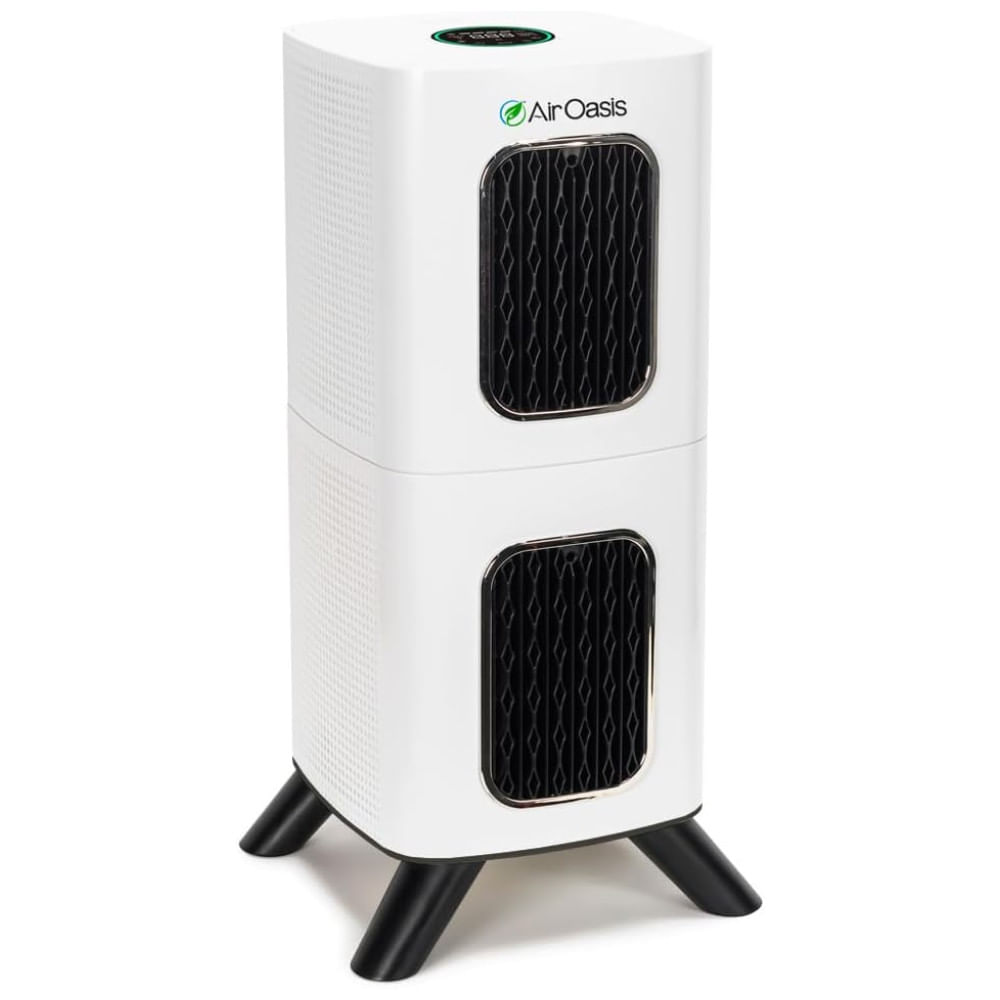 Encontraproduto.com.br - Purificador de Ar para Ambientes até 246m² com 5 Estágios de Filtro, Silencioso e Compatível com WiFi, 110V 70W, Air Oasis, Branco