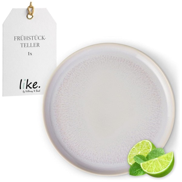 Encontraproduto.com.br - Prato para Aperitivo 21 cm, Elegância e Praticidade em Sua Mesa com Formato Redondo e Material de Porcelana Premium, Villeroy Boch, Branco