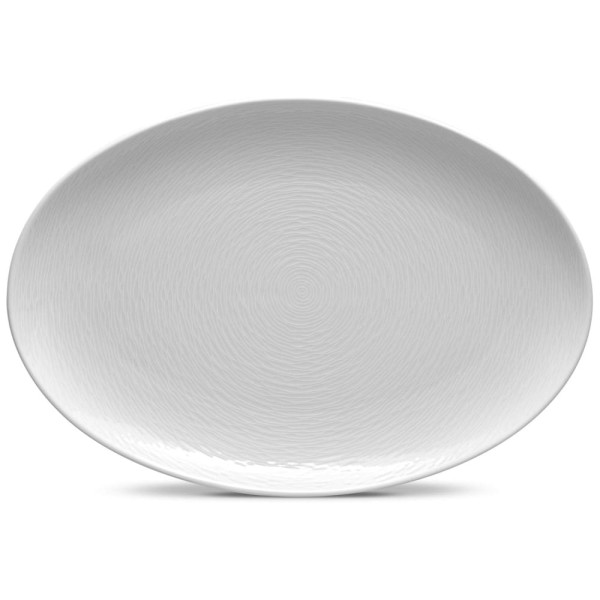 Prato Oval 40 cm em Porcelana, 01 Unidade, Noritake WoW, Branco