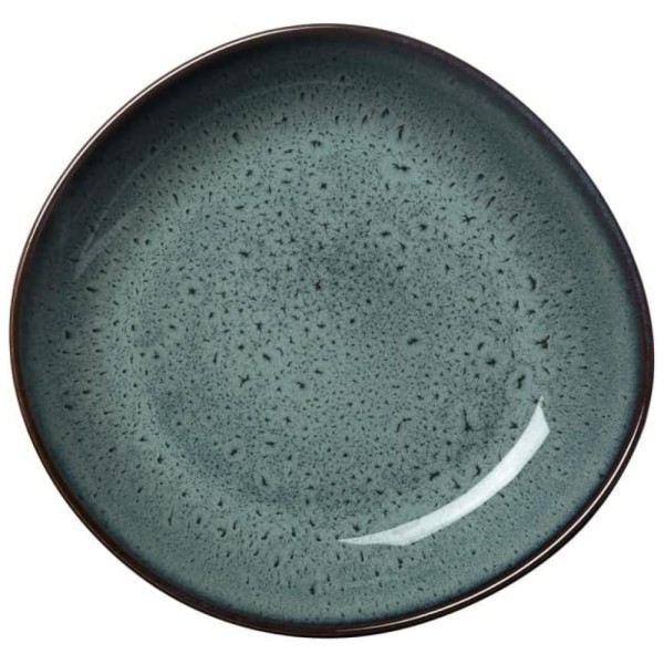 Tigela Rasa em Material de Cerâmica com Formato Orgânico, Villeroy Boch, Cinza