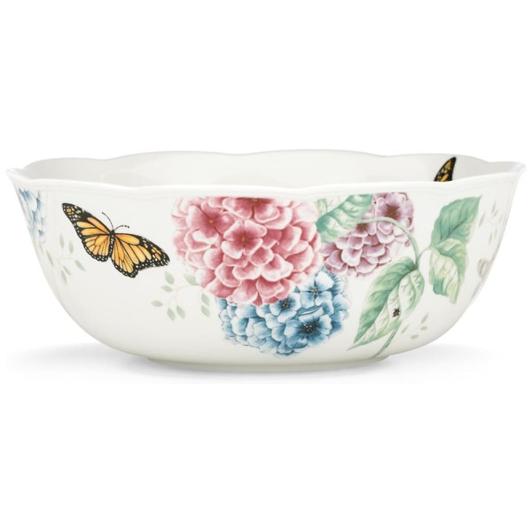 Encontraproduto.com.br - Tigela Elegante e Sofisticada com Capacidade de 2.1L, Material de Porcelana e Formato Redondo, LENOX 841012, Branca Colorida