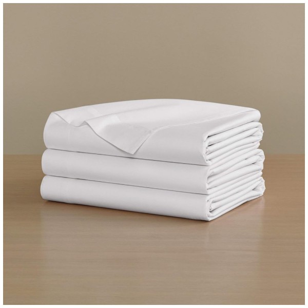 Encontraproduto.com.br - Lençol de Percal, Tamanho Queen, Recomendado para Quem Sente Calor à Noite e Material 100% Algodão de Fibra Longa, H by Frette, Branco