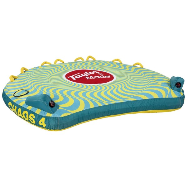 Encontraproduto.com.br - Boia Rebocável para 4 Pessoas com Conexão Pratica e Válvula Boston para Inflação Rápida, TaylorMade, Colorida