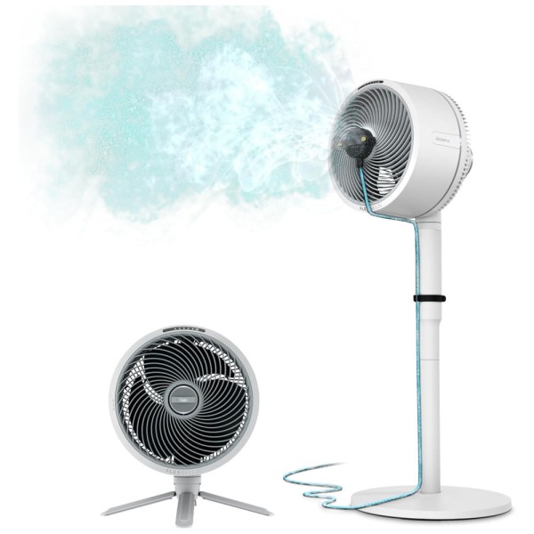Encontraproduto.com.br - Ventilador Oscilante Portátil com Névoa, Controle Remoto para Uso interno e Externo, 110V SharkNinja Shark FlexBreeze, Branco