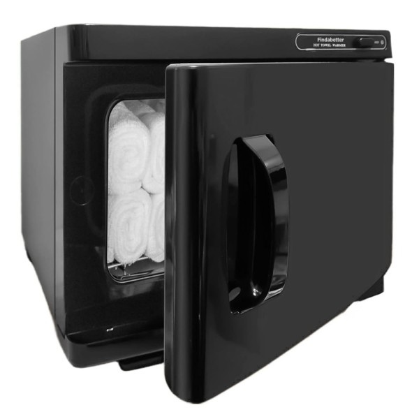 Encontraproduto.com.br - Aquecedor de Toalhas Profissional Capacidade 8L para Spa, Salões e Hotéis, 110V 200W, Findabetter, Preto