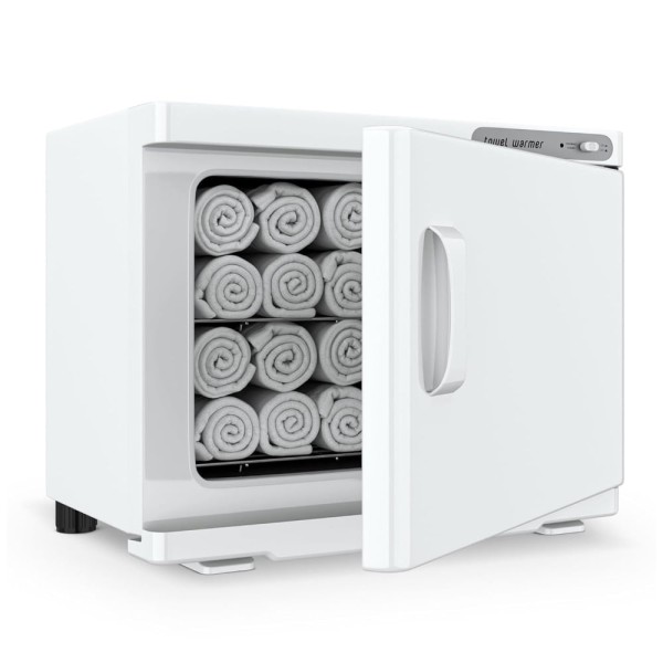 Encontraproduto.com.br - Aquecedor de Toalhas 23L Armazena até 12 toalhas Faciais, Ideal para Barbearias, Salões e Spas, 110V, RyJaune, Branco