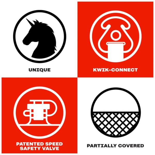 Encontraproduto.com.br - Boia Rebocável para até 4 Pessoas com Válvula de Segurança de Velocidade, AIRHEAD, Cinza
