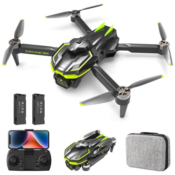 Encontraproduto.com.br - Drone com Câmera 1080P HD para Crianças e Adultos, 35 Minutos de Voo, Quadricóptero RC com Partida com Uma Tecla, HONIVON, Preto e Verde
