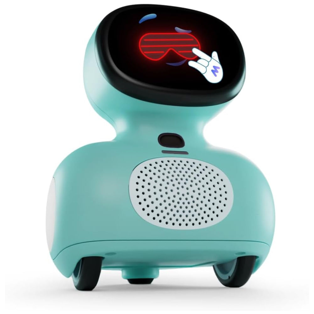 Robô Educativo com Inteligência Artificial, Repleto de Jogos, Danças, Cantos e Conversação Segura para Crianças de 4 Anos ou Mais, Miko Mini, Azul