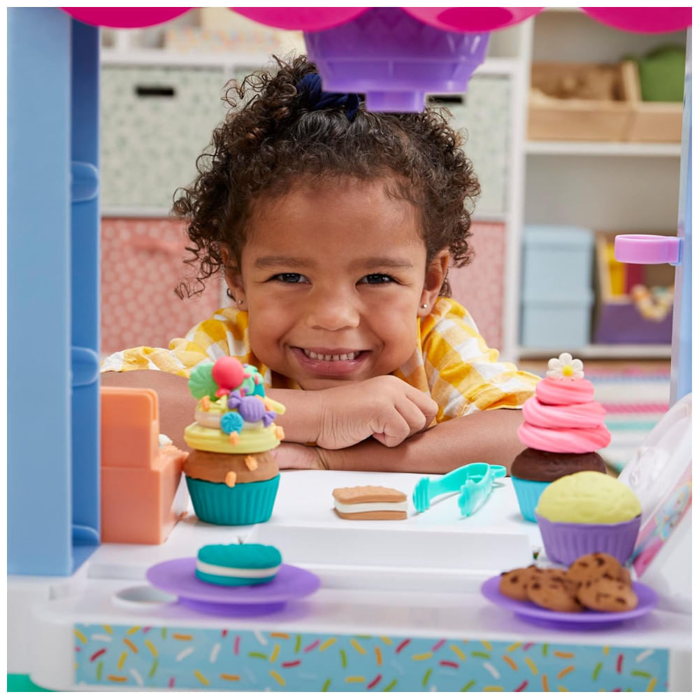 Encontraproduto.com.br - Play-Doh Kitchen Creations Caminhão de Comida Doces e Guloseimas - Brinquedo para Crianças com 12 Potes de Massa de Modelar, 3 anos