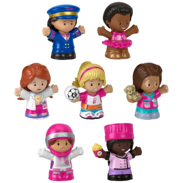 Fisher-Price Little People Barbie - Brinquedo Infantil, Pacote de Figuras 