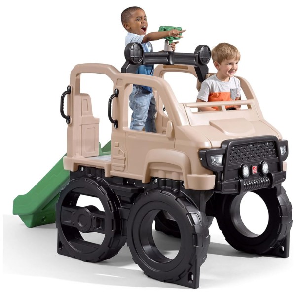 Playset Infantil Para Ambientes Externos, Com Escorregador, Parede de Escalada e Jungle Gym - Para Crianças de 2 a 5 Anos - Step2