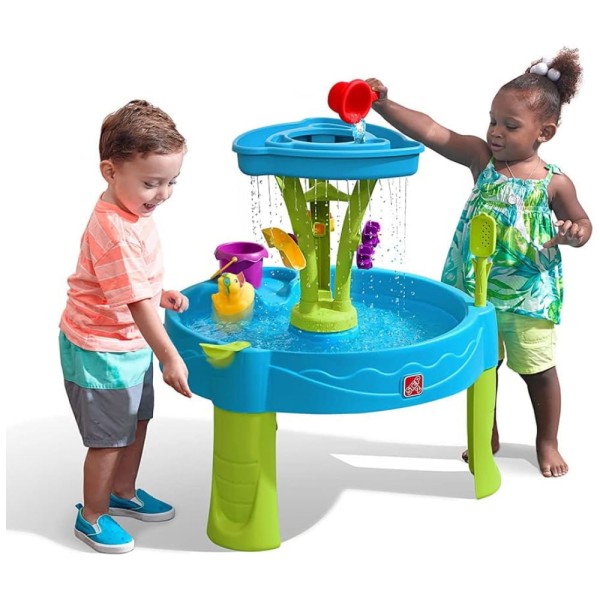 Mesa de Água Infantil Summer Showers Splash Tower, com 8 Acessórios, Sensorial e Ideal para Brincadeiras ao Ar Livre, Para Crianças de 1,5+ Anos,