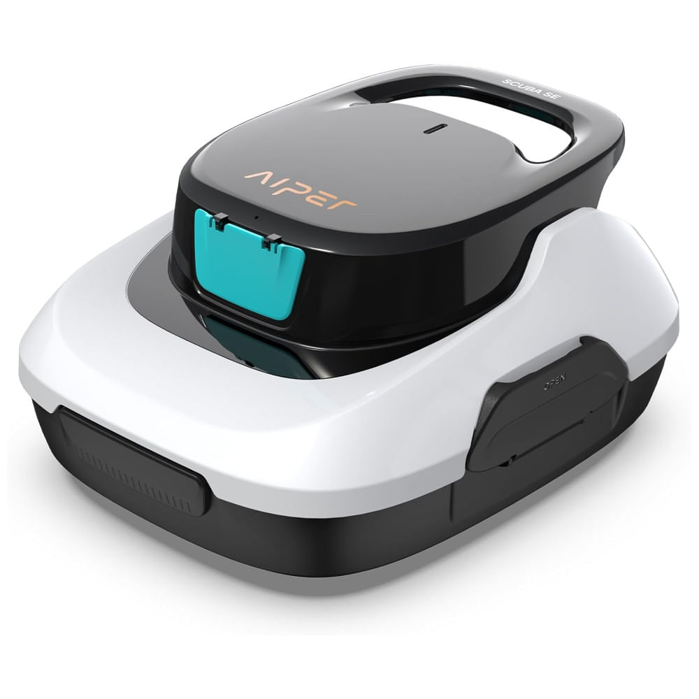 Encontraproduto.com.br - Robô Aspirador de Piscina Sem Fio AIPER, Limpeza Automática com Estacionamento, Leve, Ideal para Piscinas Planas Acima do Solo até 80 m².