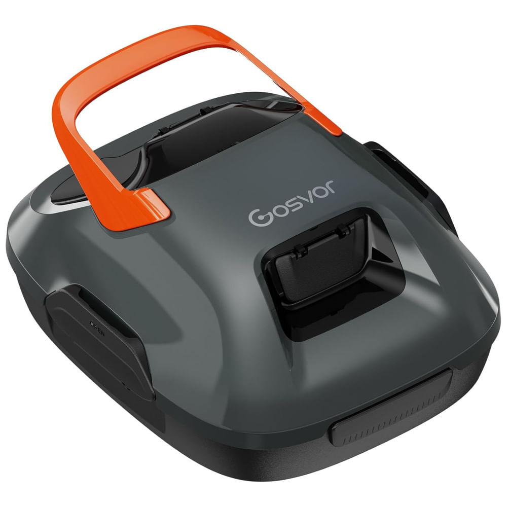 Encontraproduto.com.br - Robô Aspirador de Piscina Sem Fio, Duração de 90 Min, Limpeza Automática para Piscinas Acima do Solo até 80m², Portátil,Gosvor.