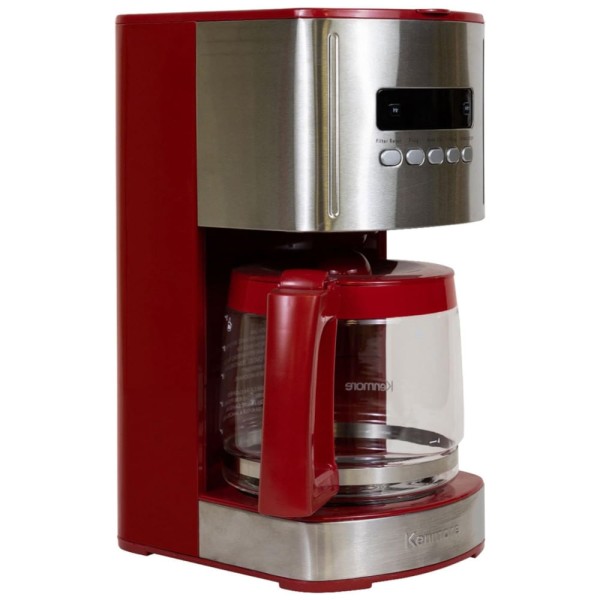 Máquina de Café Kenmore 12 xícaras, Com Filtro Reutilizável, Timer Programável, Controle de Aroma, Display Digital, Jarra de Vidro,Koolatron