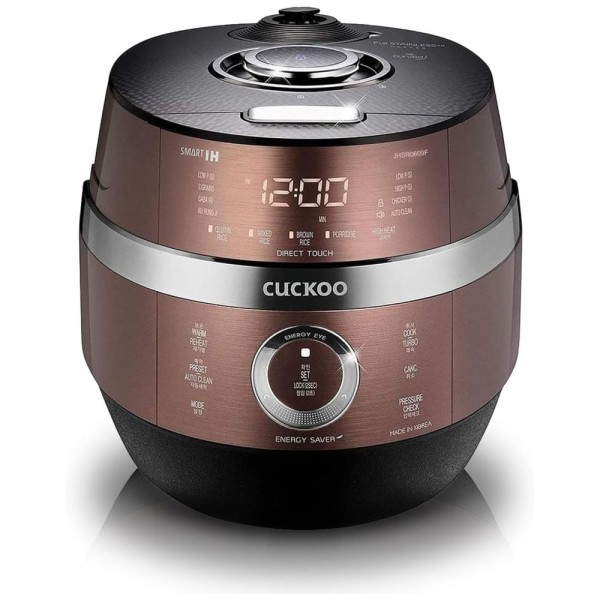 Panela de Arroz CUCKOO CRP-JHR1009F 10 Xícaras (Cru) / 20 Xícaras (Cozidas), Aquecimento por Indução, 16 Opções de Menu, Tecnologia Fuzzy Logic.