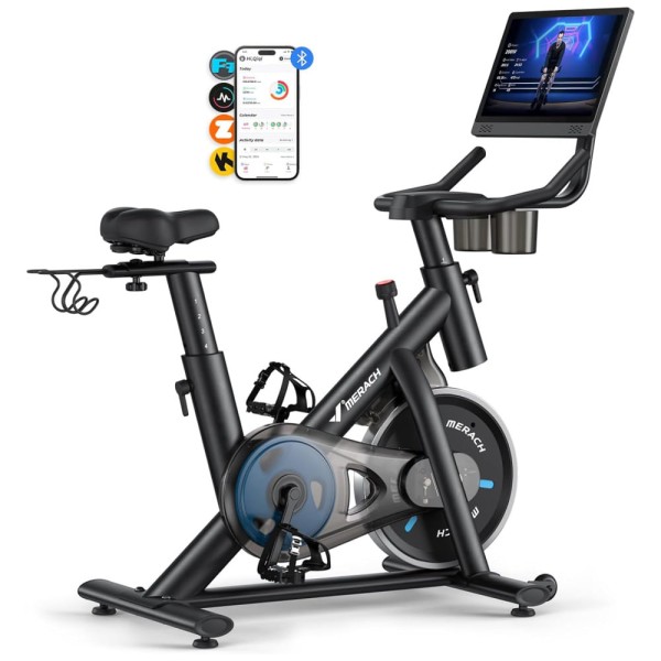 Bicicleta de exercício. Bicicleta estacionária com pasta de freio com aplicativo exclusivo. BIIXA BIIXA ROUM Indoor