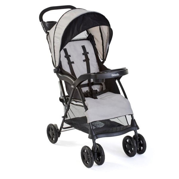 Encontraproduto.com.br - Carrinho de bebê guarda-sol Kolcraft Cloud Plus, ultraleve e compacto, com amplo porta-objetos e capota, assento reclinável e bandejas para criança