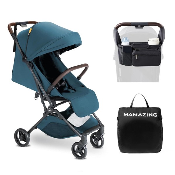 Encontraproduto.com.br - Carrinho de Viagem para Bebê Ultraleve com Organizador - Premiado, Compacto e Prático, Dobragem Simples, 5,2 kg,MAMAZING
