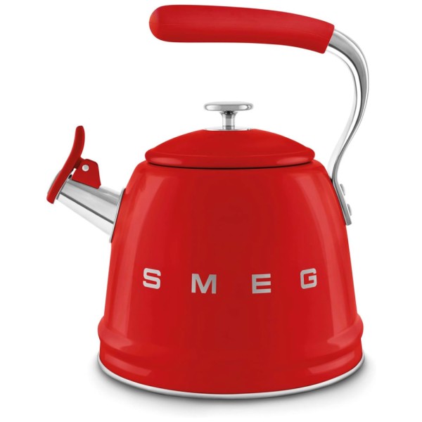Encontraproduto.com.br - Chaleira Retro Smeg 2,4L Vermelha