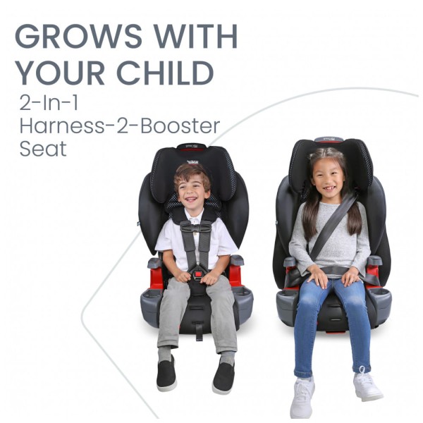 Encontraproduto.com.br - Britax Grow With You ClickTight Harness 2 Booster assento de carro, Cool Flow cinza