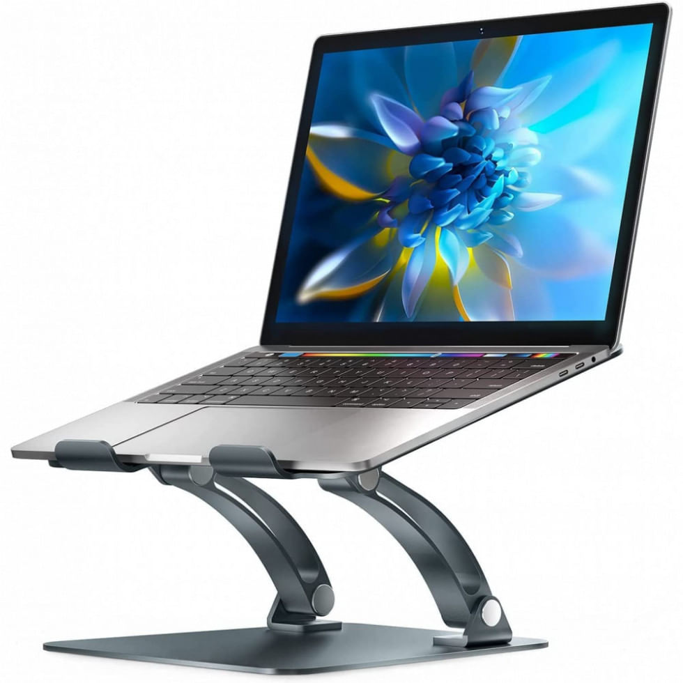 Encontraproduto.com.br - Suporte Ergonômico Laptop Nulaxy Ajustável Até 20kg, 28, 44Cm Cinza