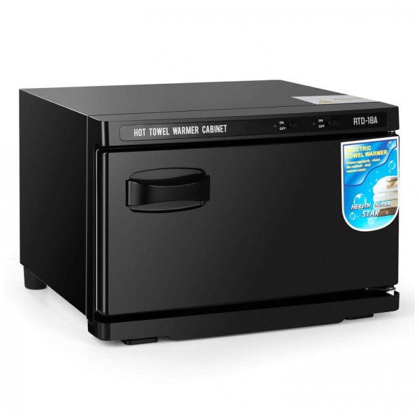 Encontraproduto.com.br - Aquecedor de Toalha Elétrico para Barbearia e Salão de Beleza 18L, 110V, Artist Hand, Preto